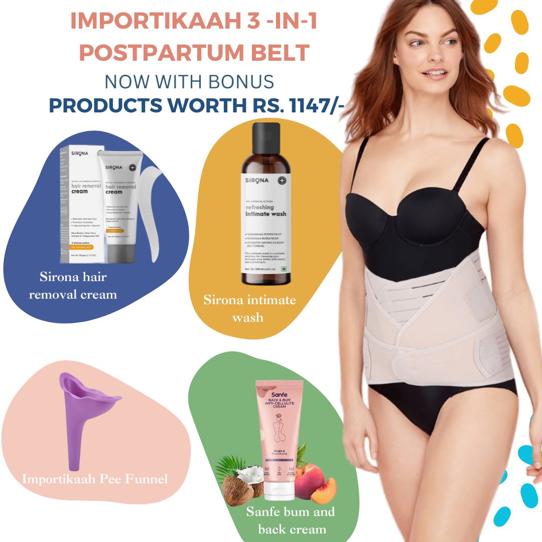 Buy IMPORTIKAAH Postpartum 3-in-1 Girdles Post Pregnancy Slim(XX-Large  Online at Best Prices in India - JioMart.