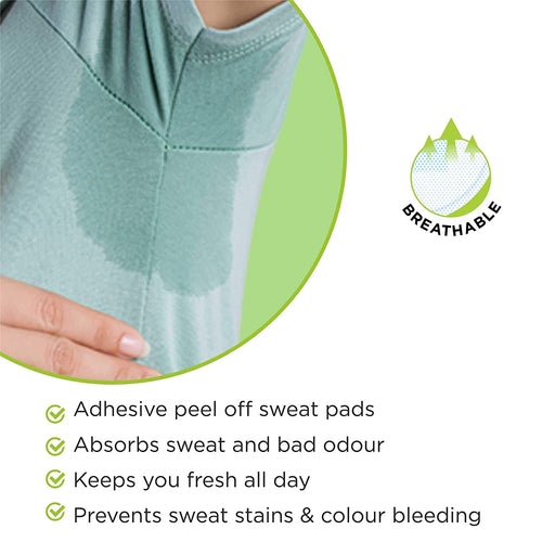 Pee Safe Disposable Underarm Sweat Pads (Folded) - Pack of 14