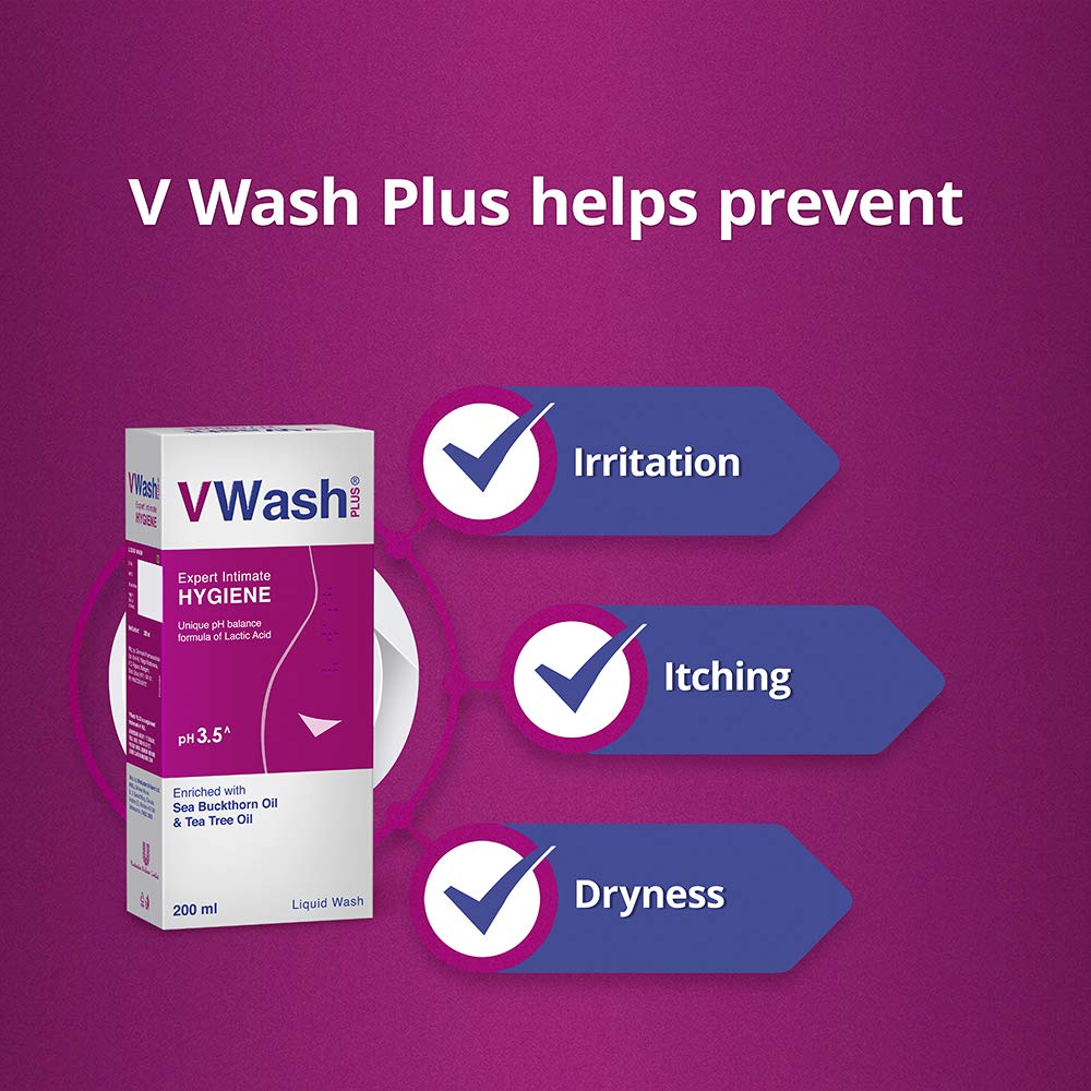 VWash Plus Expert Intimate Hygiene, With Tea Tree Oil, Liquid Wash Pre –