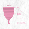 Pee Safe Reusable Menstrual Cup with Medical Grade Silcone for Women
