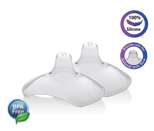 LuvLap Silicone Nipple Protector / Shield for breast feeding Mothers, –
